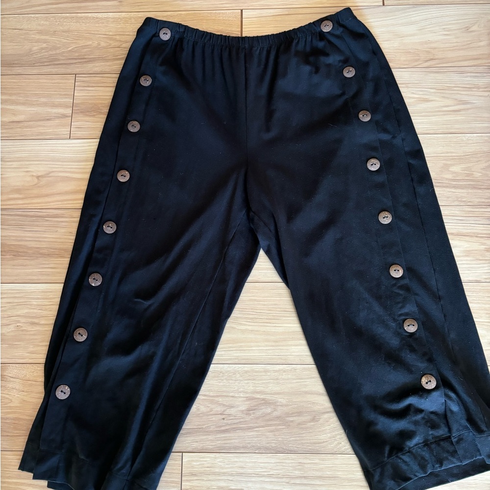 Soft Surroundings Black Elastic Waist Pants in 2X